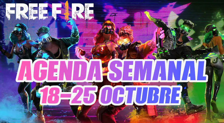 Imagen de Agenda semanal de Free Fire (18-25 octubre); ¿Qué nuevos contenidos llegan al juego?