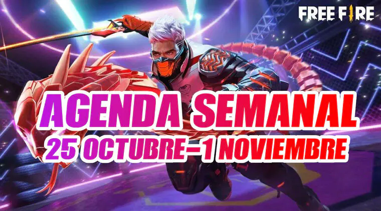 Imagen de Agenda semanal de Free Fire (25 octubre-1 noviembre) y las novedades que llegan al battle royale