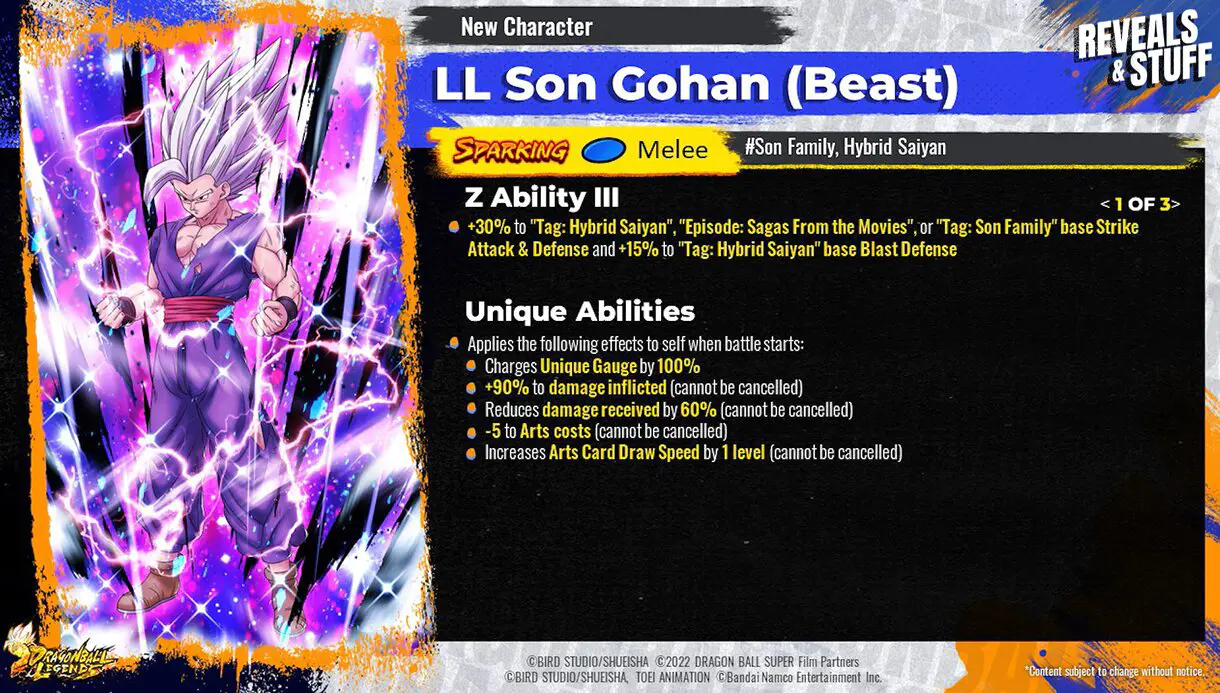 gohan bestia legends 1