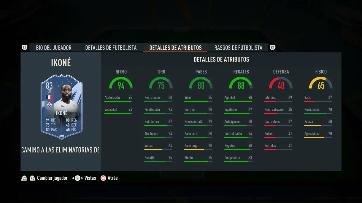 Stats in game Ikoné RTTK FIFA 23 Ultimate Team