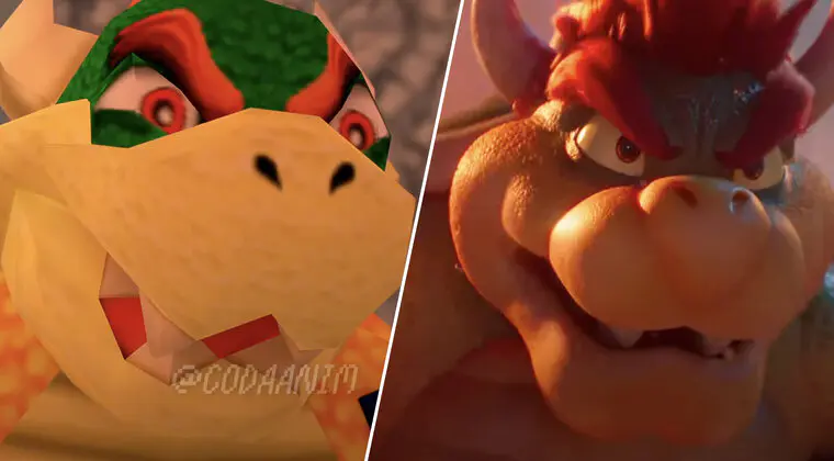 Imagen de Película de Super Mario Bros.: Recrean la escena de Bowser contra los pingüinos en Super Mario 64