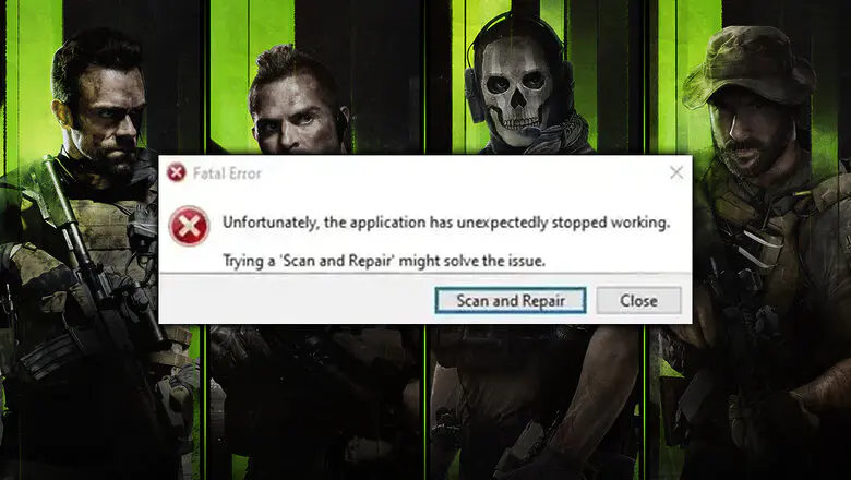 modern warfare 2 error