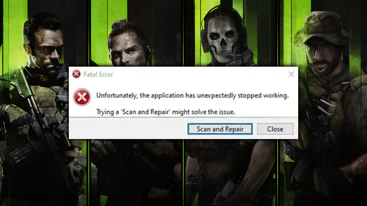 modern warfare 2 error