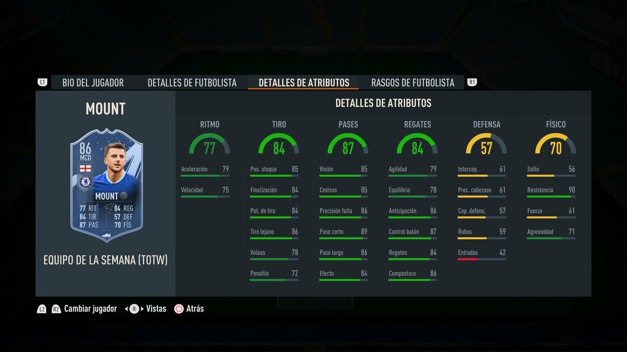 Stats in game Mount IF FIFA 23 Ultimate Team