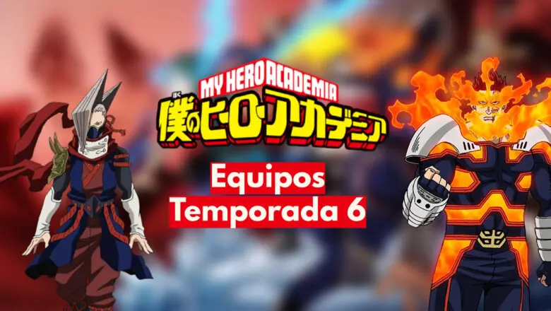 My Hero Academia equipos Endeavor y Edgeshot