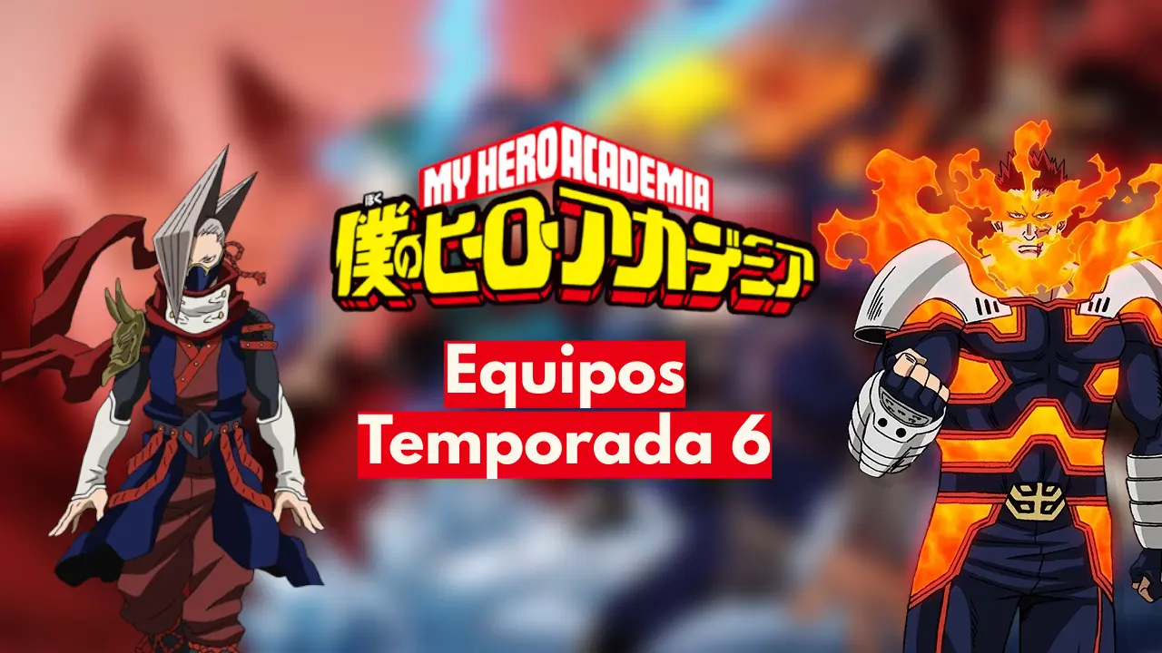 My Hero Academia equipos Endeavor y Edgeshot