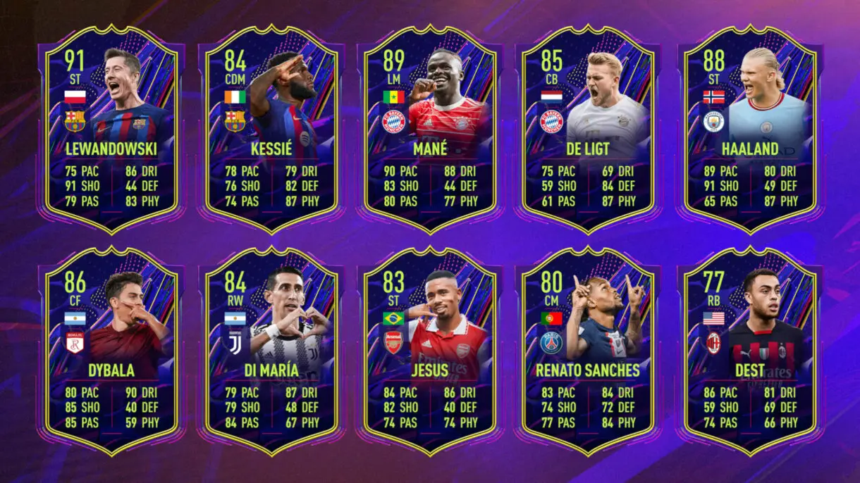 Cartas OTW FIFA 23 Ultimate Team de los jugadores que han sumado 1 victoria