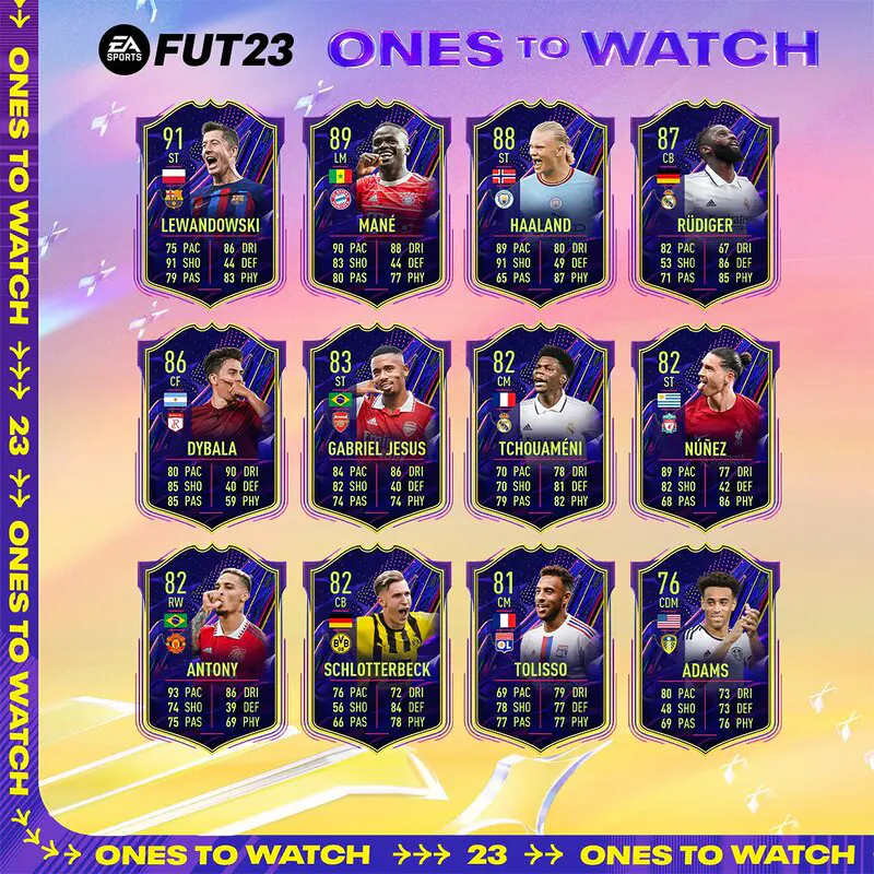 Cartas del equipo OTW FIFA 23 Ultimate Team
