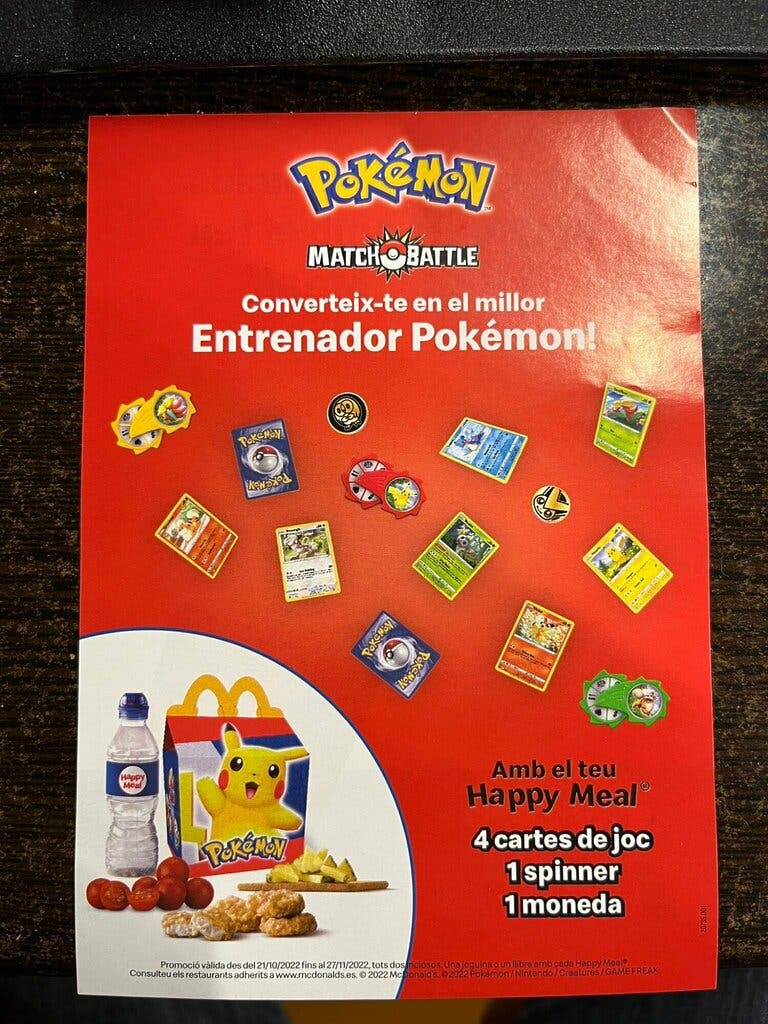 El Happy Meal de McDonald's de Pokémon llega el 21 de octubre a España