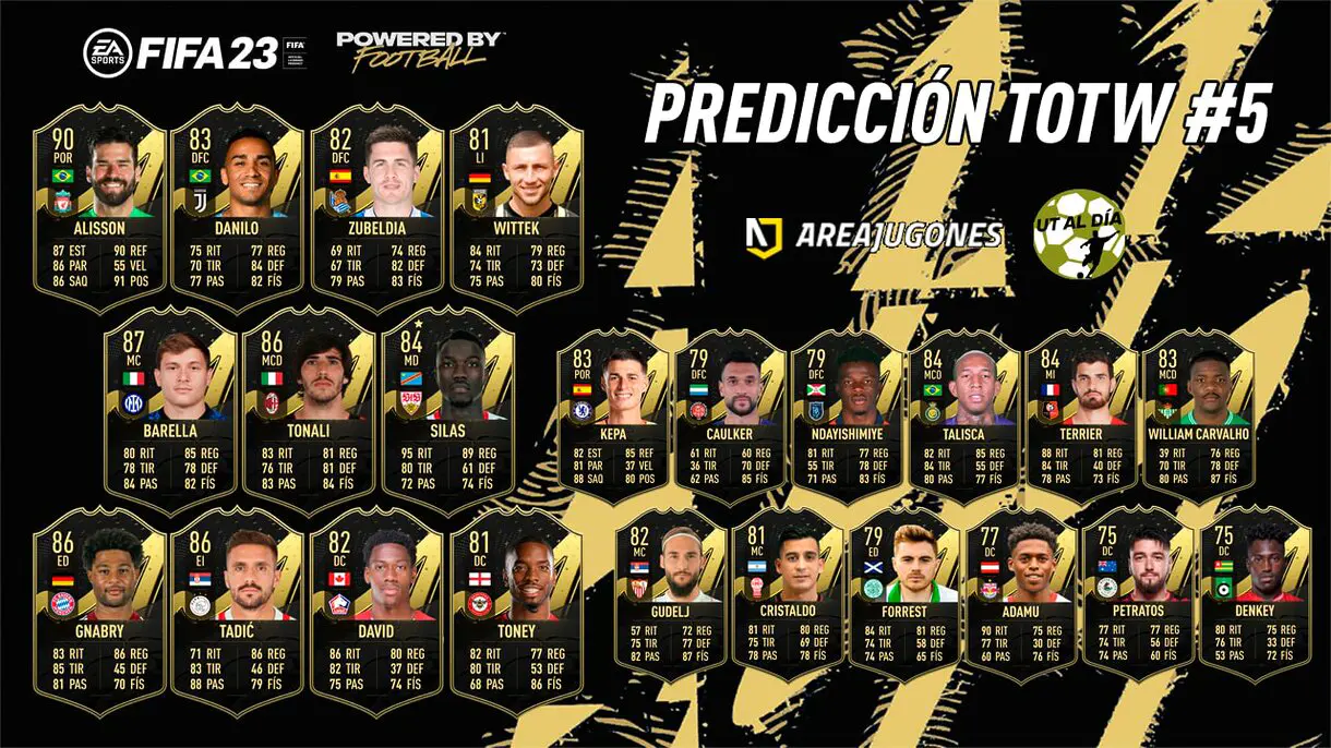 FIFA 23 Ultimate Team Predicción Equipo de la Semana TOTW 5