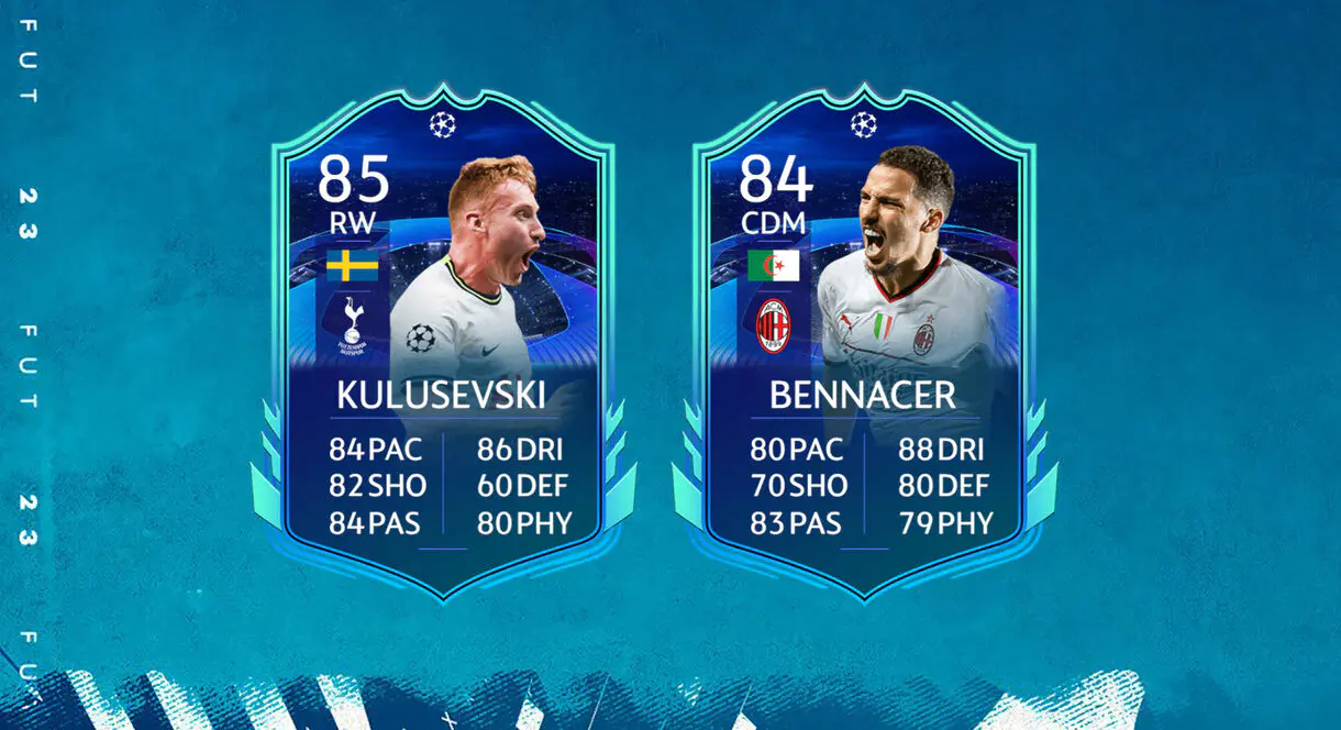 Cartas RTTK Kulusevski y Bennacer FIFA 23 Ultimate Team