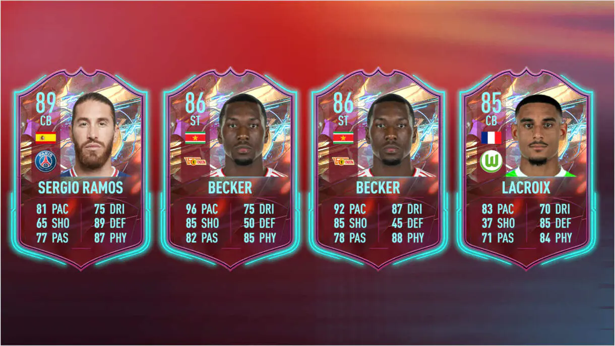 Cartas filtradas Ramos, Becker (dos) y Lacroix Rulebreakers FIFA 23 Ultimate Team