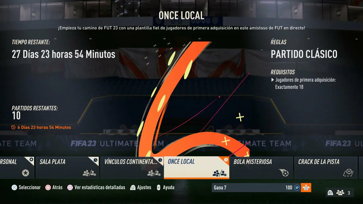 Información amistoso Once Local FIFA 23 Ultimate Team