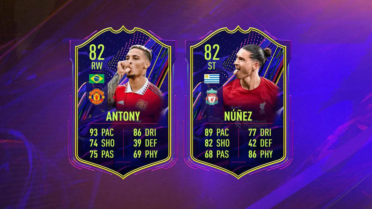 Cartas OTW Antony y Núñez FIFA 23 Ultimate Team