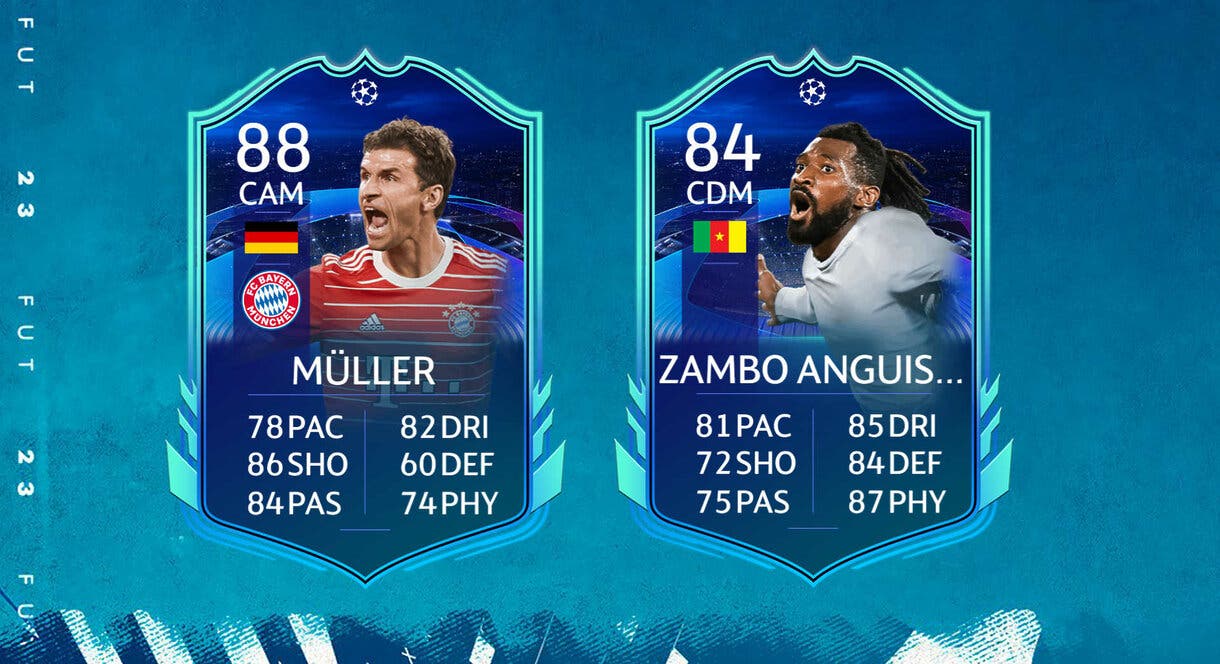 Cartas RTTK Müller y Zambo Anguissa FIFA 23 Ultimate Team