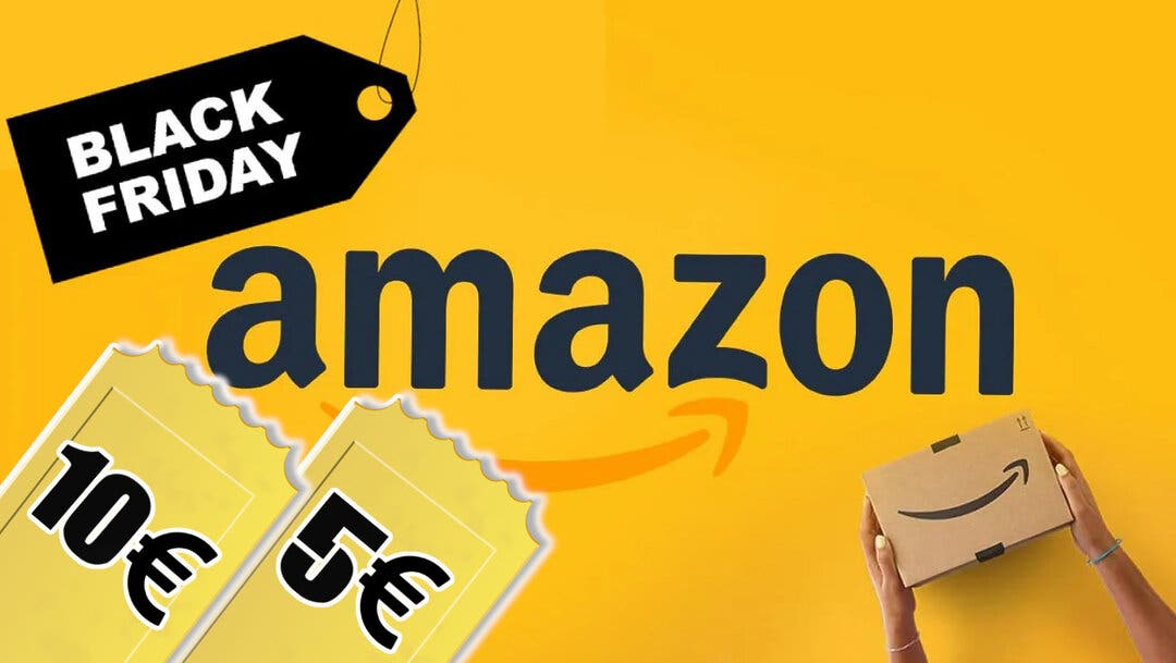 Así puedes conseguir un cupón de 10€ o 5€ de descuento Amazon para tus compras del Black Friday