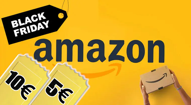 Imagen de Así puedes conseguir un cupón de 10€ o 5€ de descuento en Amazon para tus compras del Black Friday