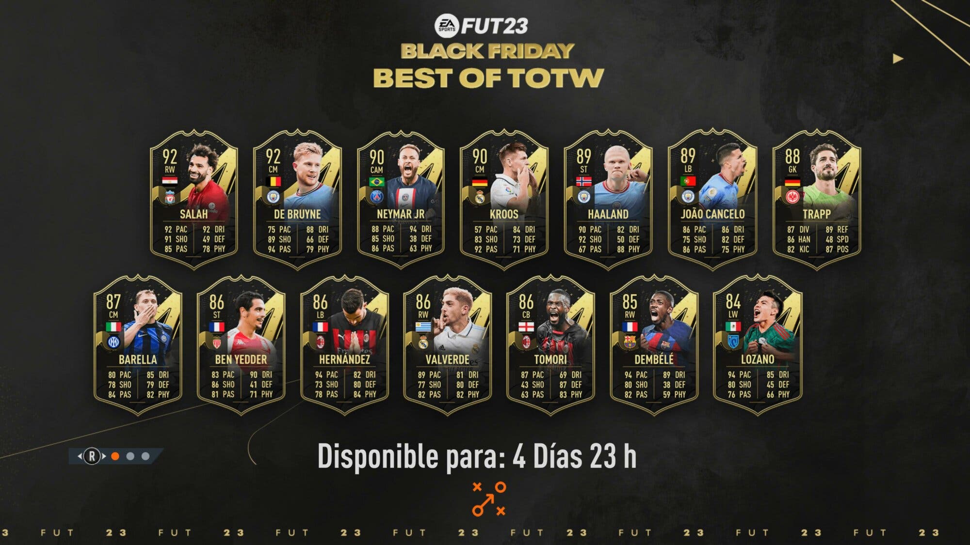 FIFA 23, Cuándo salen los TOTW, a qué hora y cuáles son sus beneficios