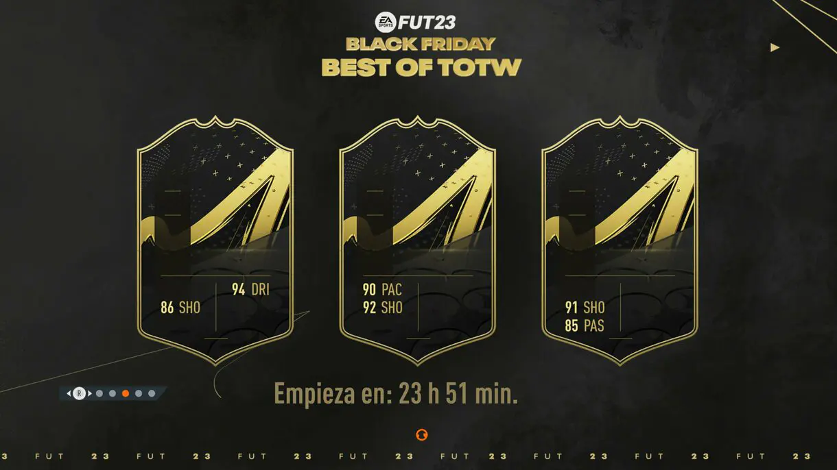 Pantalla de carga anunciando el Best of TOTW FIFA 23 Ultimate Team