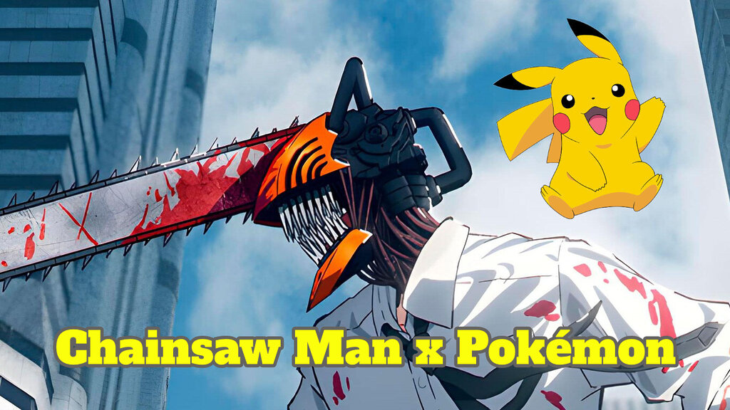 chainsaw man x pokemon