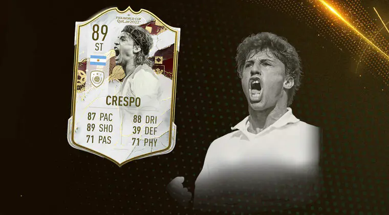 Imagen de FIFA 23: si buscas un goleador puro, Crespo Icono del Mundial puede ser una buena opción