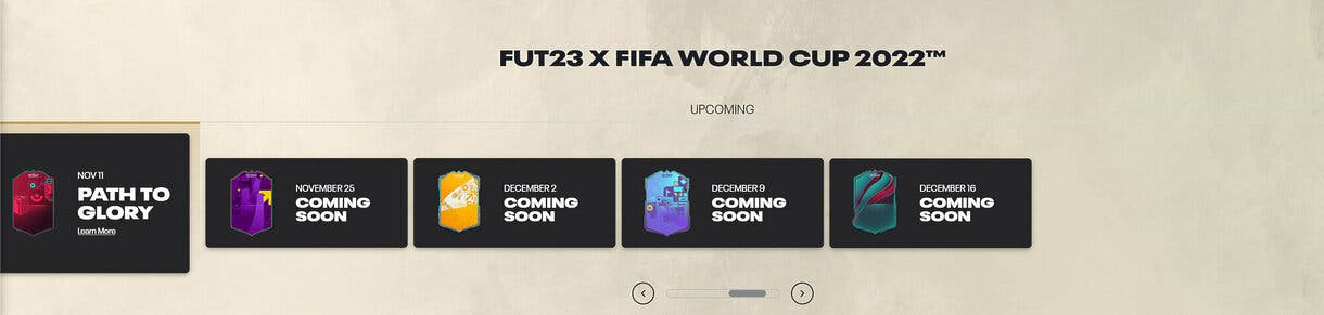 Supuesto calendario de próximos eventos del Mundial en FIFA 23 Ultimate Team