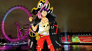 Imagen de One Piece Film Red ilumina Londres con unas proyecciones increíbles de la película en plena ciudad