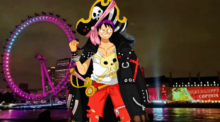 Imagen de One Piece Film Red ilumina Londres con unas proyecciones increíbles de la película en plena ciudad