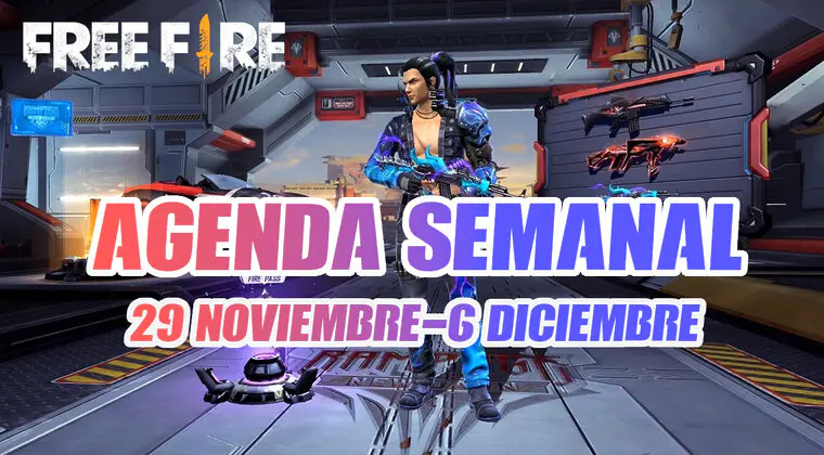 Imagen de Agenda semanal de Free Fire (29 noviembre-6 diciembre) y las novedades que llegan al juego