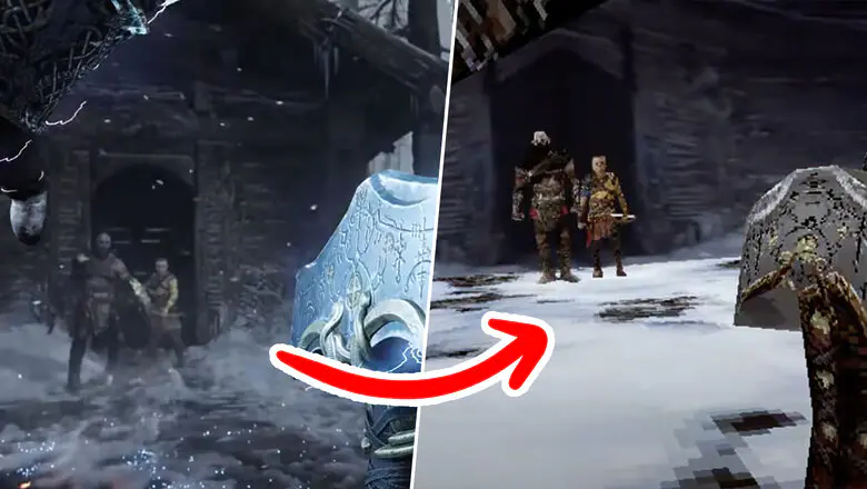 god of war ragnarok demake