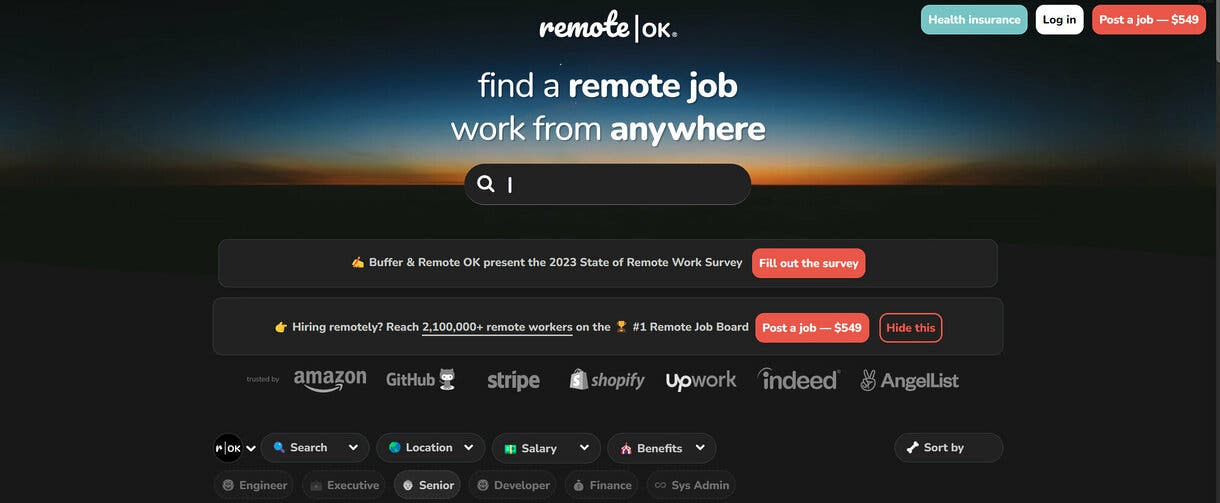 RemoteOk, el portal para encontrar teletrabajo