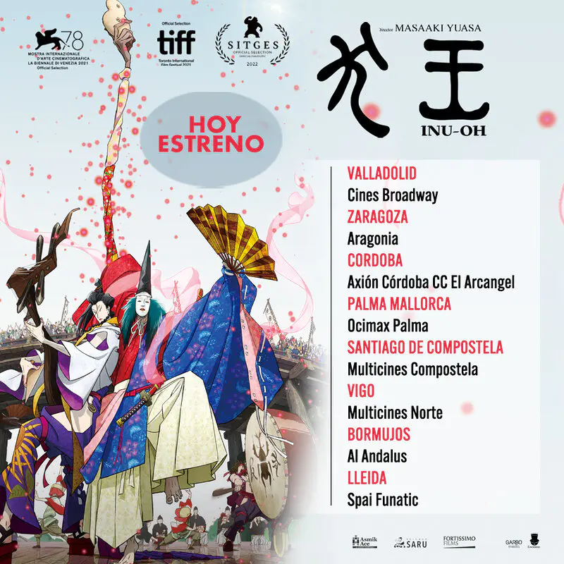 Inu-Oh cines España