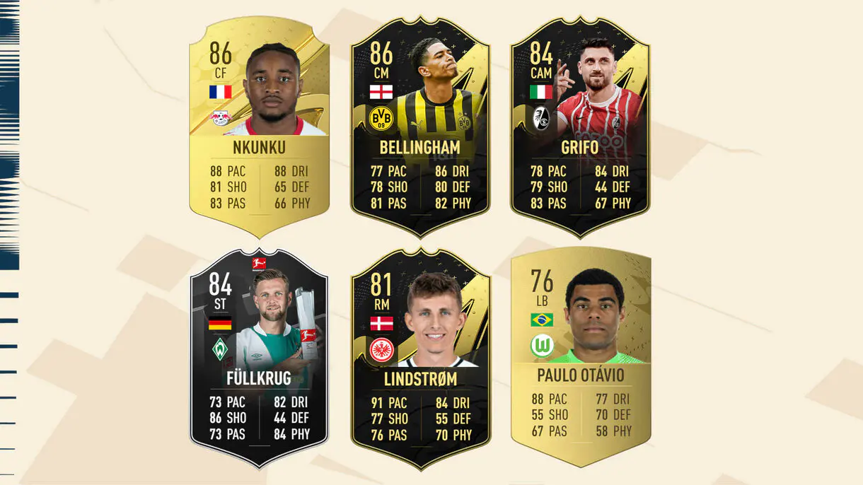 Mejores cartas de los nominados al POTM de la Bundesliga octubre FIFA 23 Ultimate Team