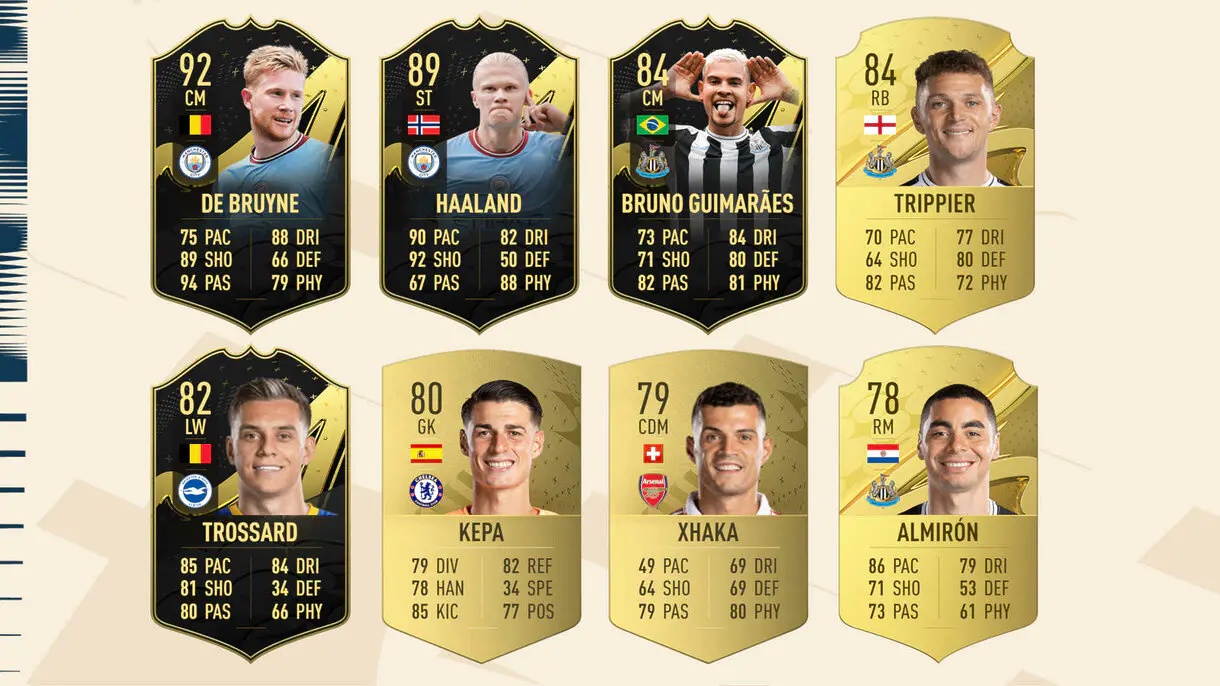 Mejores cartas oro e In Form de los candidatos al POTM de la Premier League en octubre FIFA 23 Ultimate Team