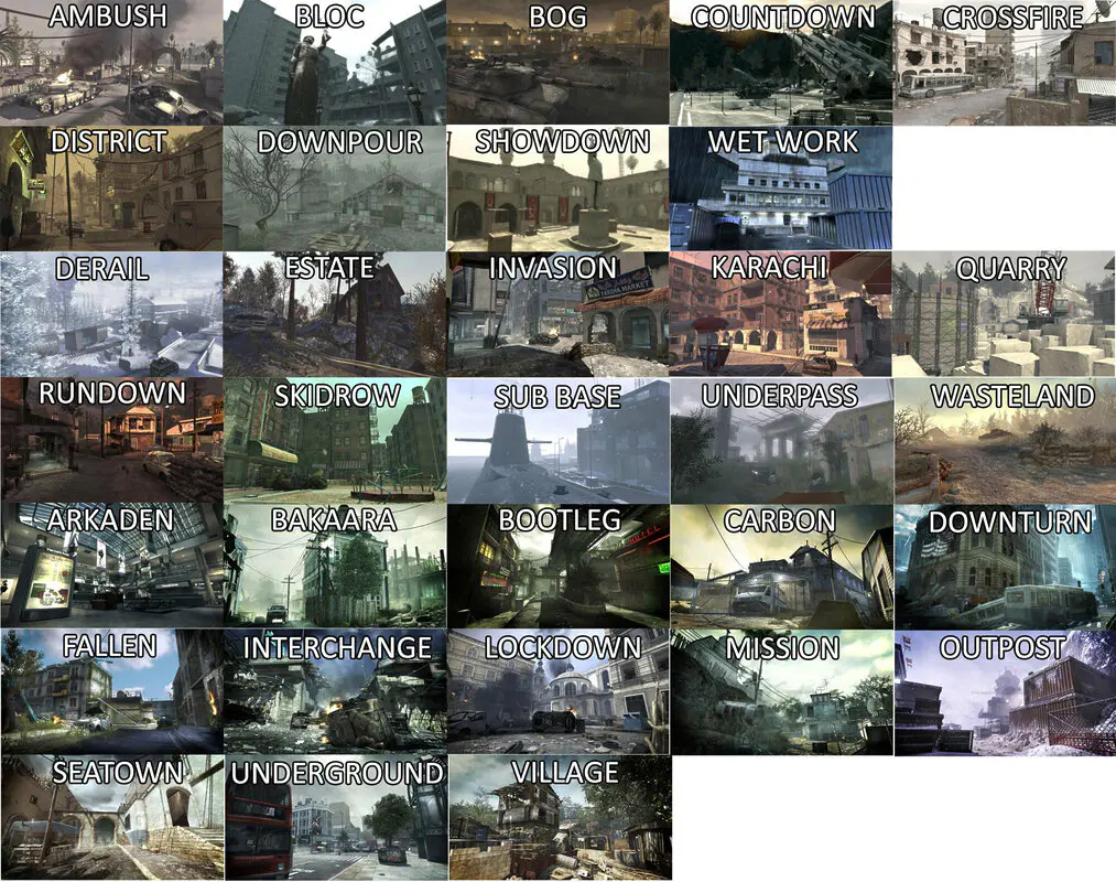 mapas modern warfare