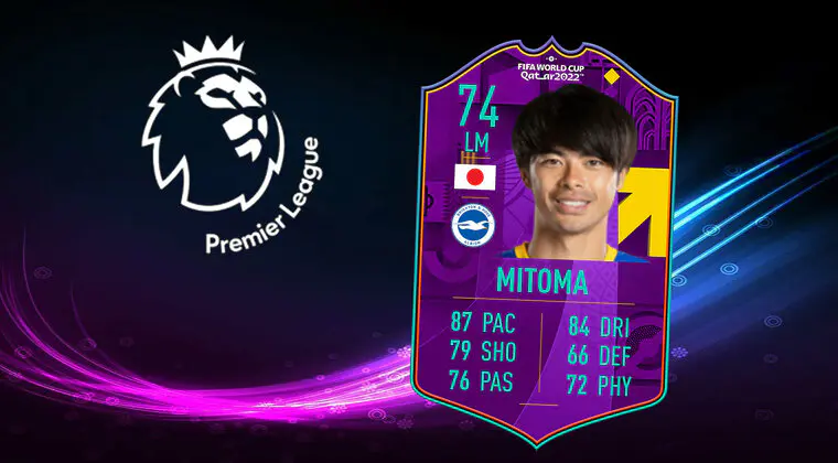 Imagen de FIFA 23: aparece un RTFWC gratuito de plata para la Premier League (Kaoru Mitoma)