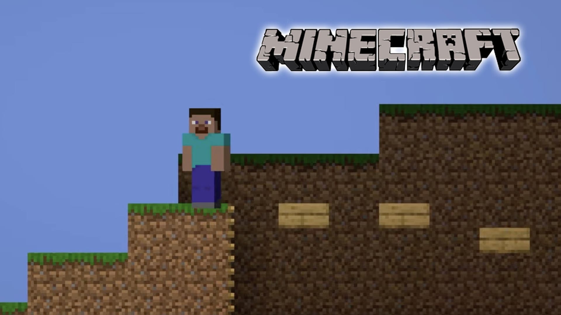 Minecraft como un juego de plataformas 2D tipo Mario Bros
