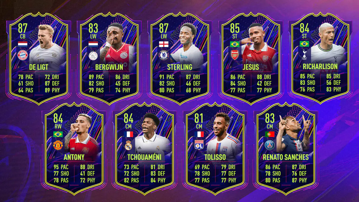 Todas las cartas OTW de FIFA 23 Ultimate Team que han asegurado el upgrade del Mundial con sus stats actuales
