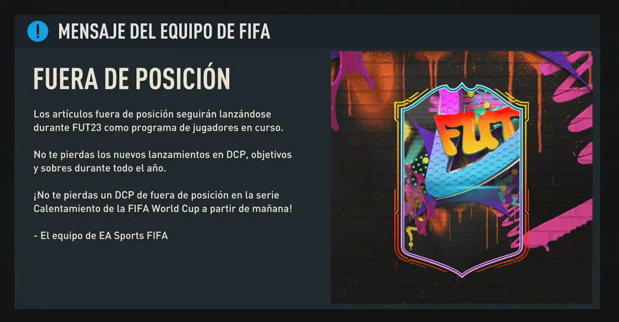 Comunicado sobre los Out of Position y revelación del nuevo evento FIFA 23 Ultimate Team