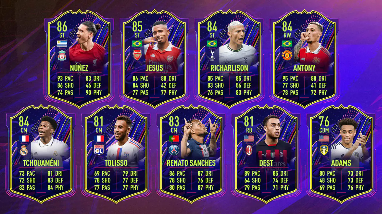 La mitad de las cartas OTW que aspiran al upgrade extra por el Mundial FIFA 23 Ultimate Team