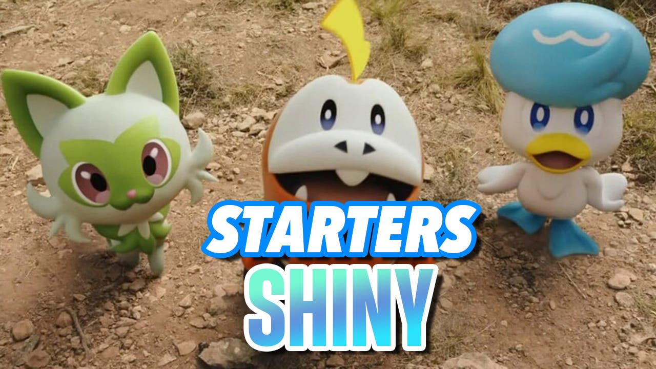 Así son los iniciales Shiny de Pokémon Escarlata y Púrpura; ¿cuál es tu  favorito?