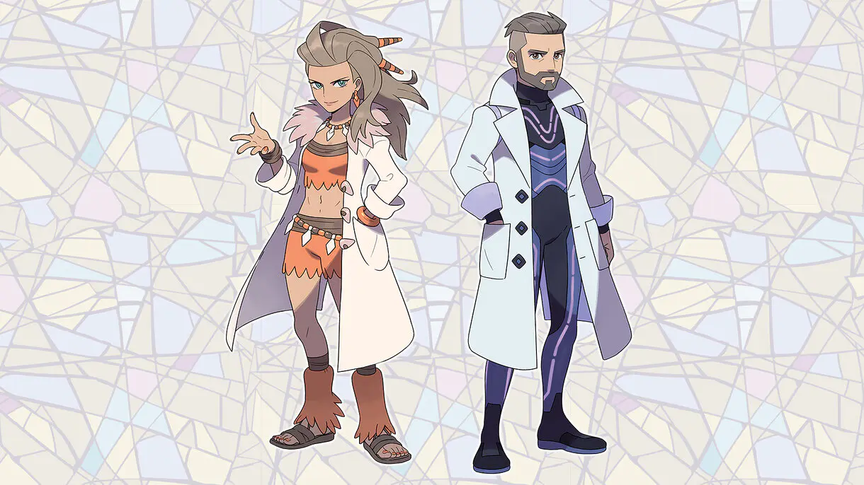 Pokemon Escarlata y Purpura Profesores Albora y Turo