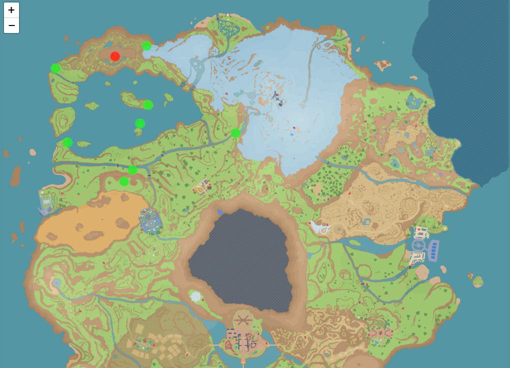 pokemon estacas verdes mapa
