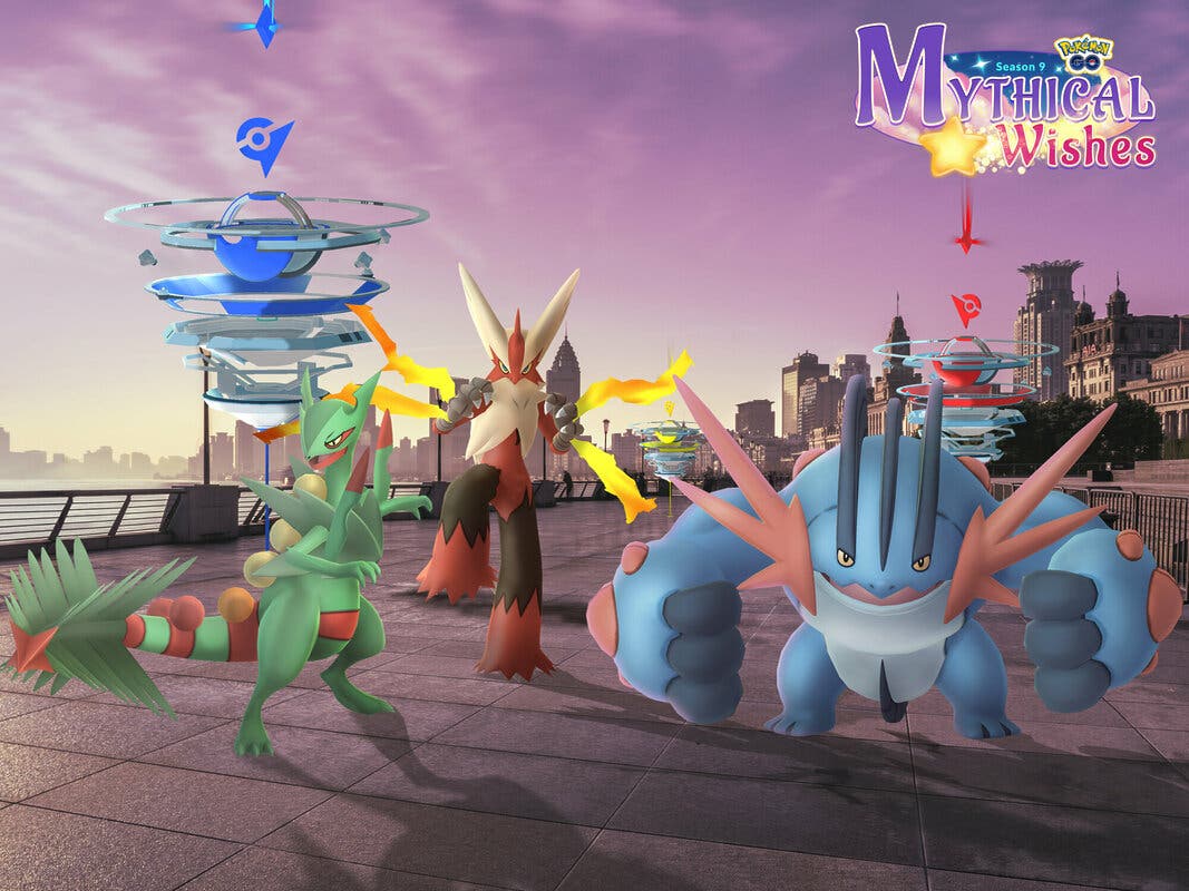 Pokemon GO Mega-Sceptile Mega-Blaziken Mega-Swampert