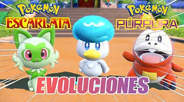 Imagen de Pokémon Escarlata y Púrpura: estas son las evoluciones de los iniciales y a qué nivel lo hacen
