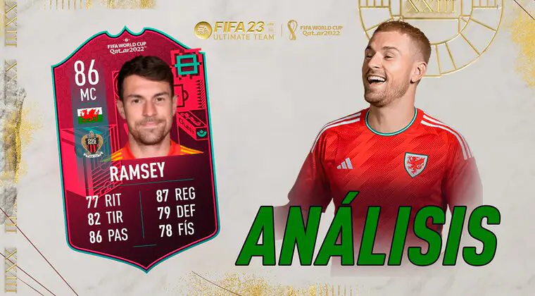 Imagen de FIFA 23: análisis de Ramsey Path to Glory gratuito. ¿Un centrocampista de nivel?