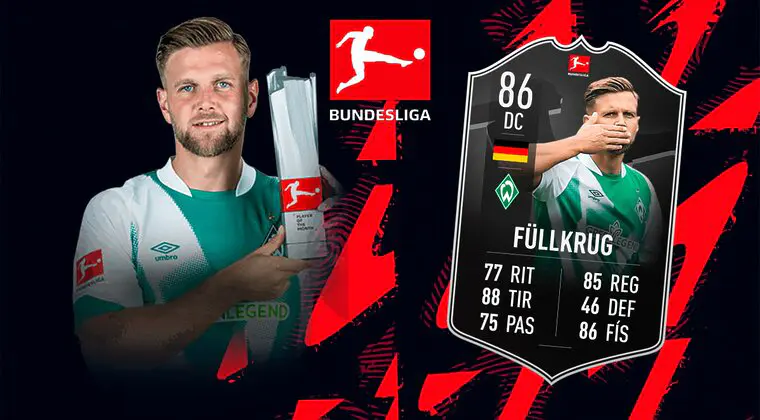 Imagen de FIFA 23: ¿Merece la pena Niclas Füllkrug SPOTM de la Bundesliga? + Solución del SBC