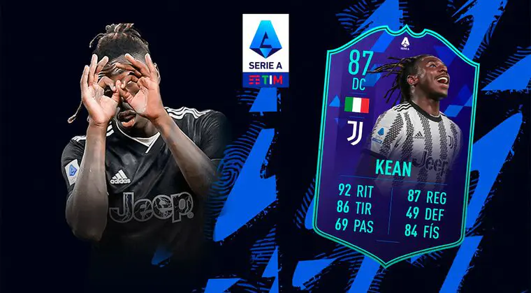 Imagen de FIFA 23: ¿Merece la pena Moise Kean POTM de la Serie A? + Solución del SBC