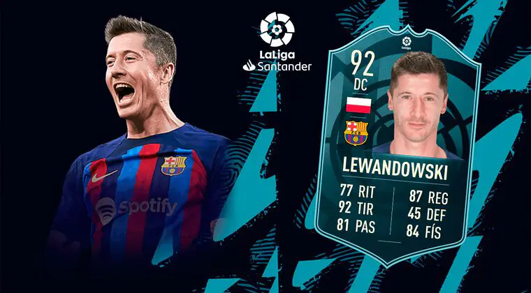 Imagen de FIFA 23: ¿Merece la pena Robert Lewandowski POTM de LaLiga Santander? + Solución del SBC