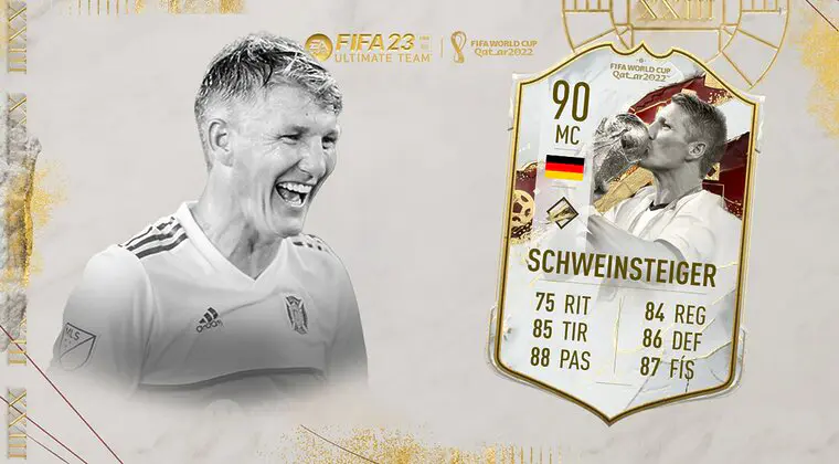 Imagen de FIFA 23: ¿Merece la pena Bastian Schweinsteiger Icono del Mundial? + Solución del SBC
